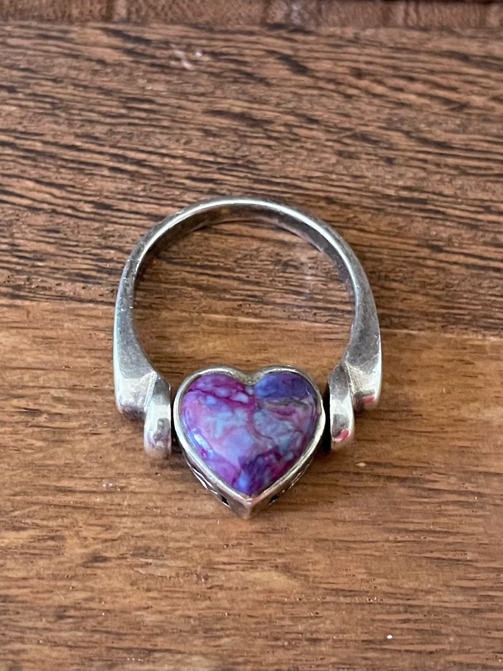 Spinner ring-sterling silver double sided.
